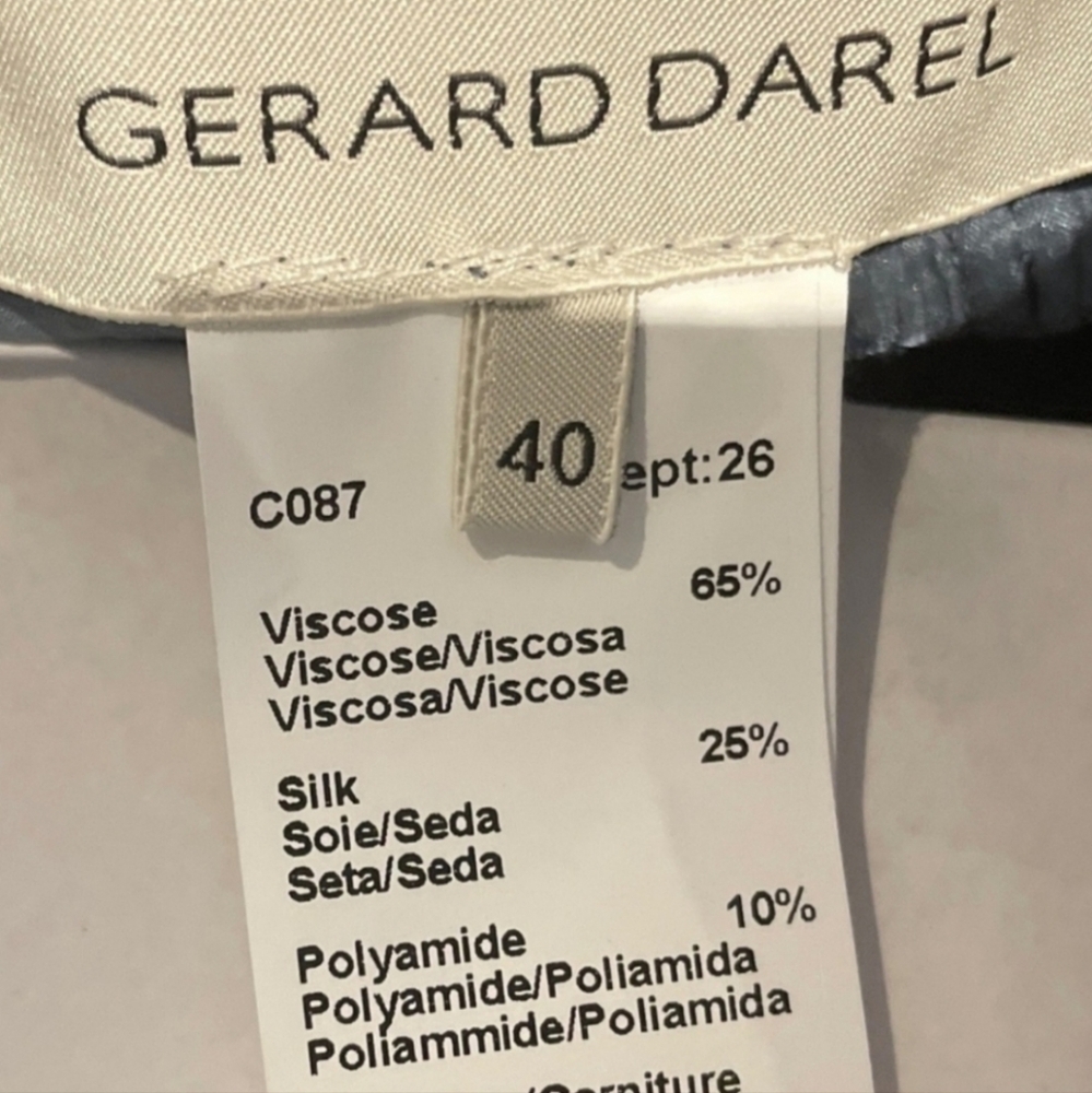 Vintage Gerard Darel Patchwork Silk/Velvet Blazer - Picture 4 of 4